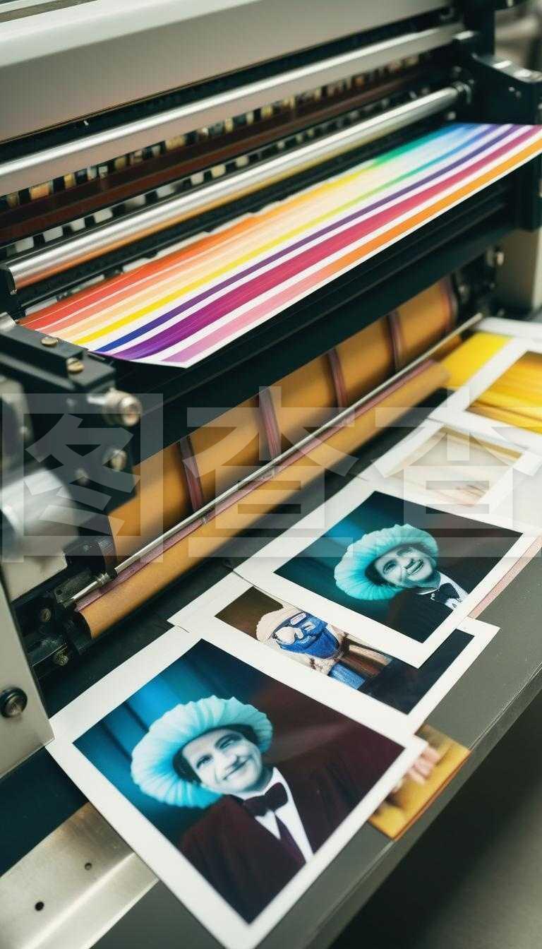 機械印刷機快速印刷彩色照片